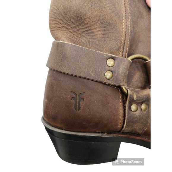 FRYE tall harness boots rustic size 6 - Picture 5 of 12